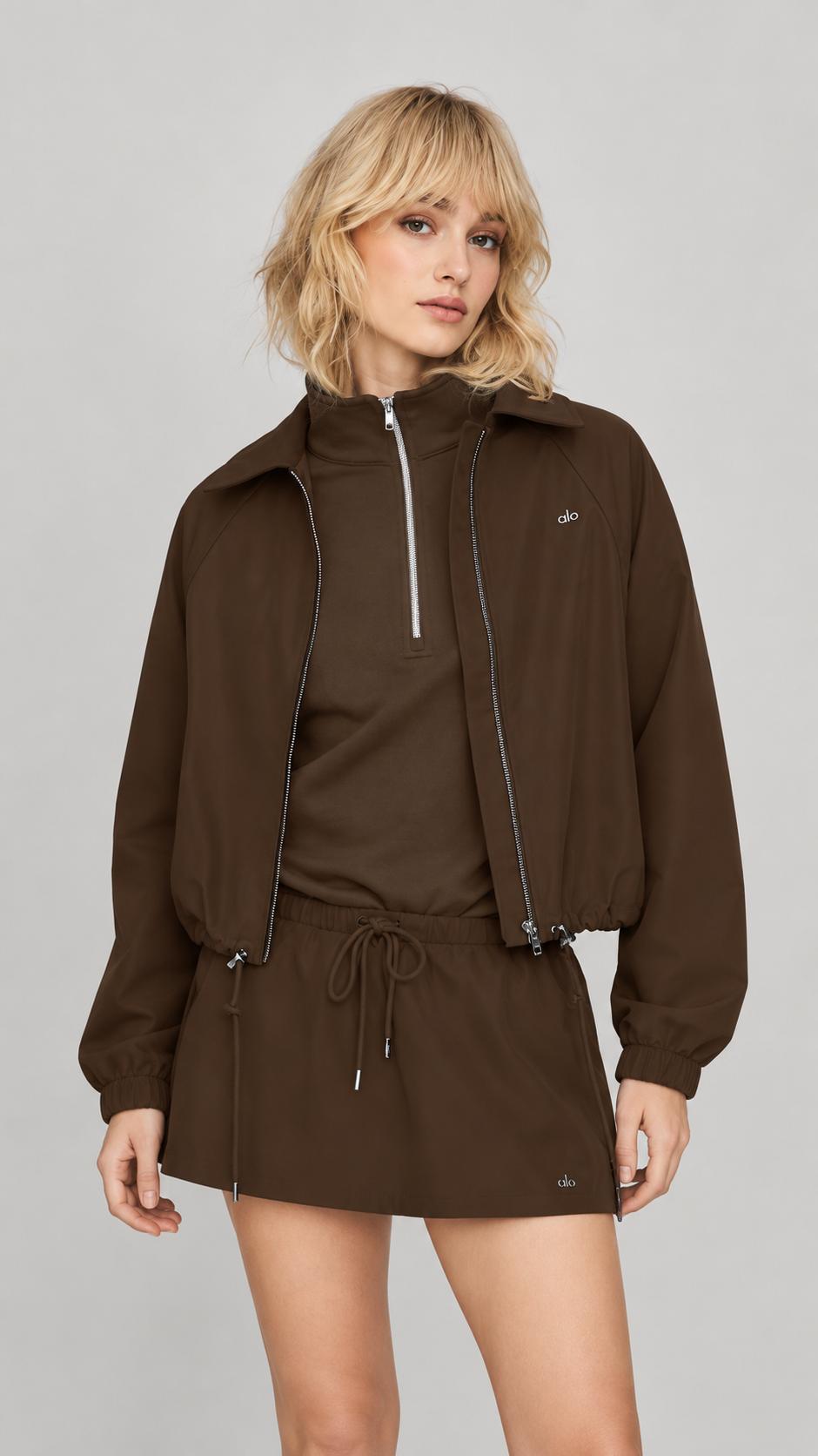 ALO Best Bet Full Zip Jacket - Authenticity Guaranteed