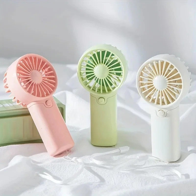 Mini Handheld Fan Portable Fold Desk Cooler Cooling USB Rechargeable 4000MAH - New 🏴