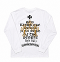 Chrome Hearts long sleeve "Bless The People In It" t-shirt ⚫️