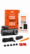Road Angel Halo Drive 2K Compact Dash Cam with 64GB SD Card & Hardwiring Kit Bundle