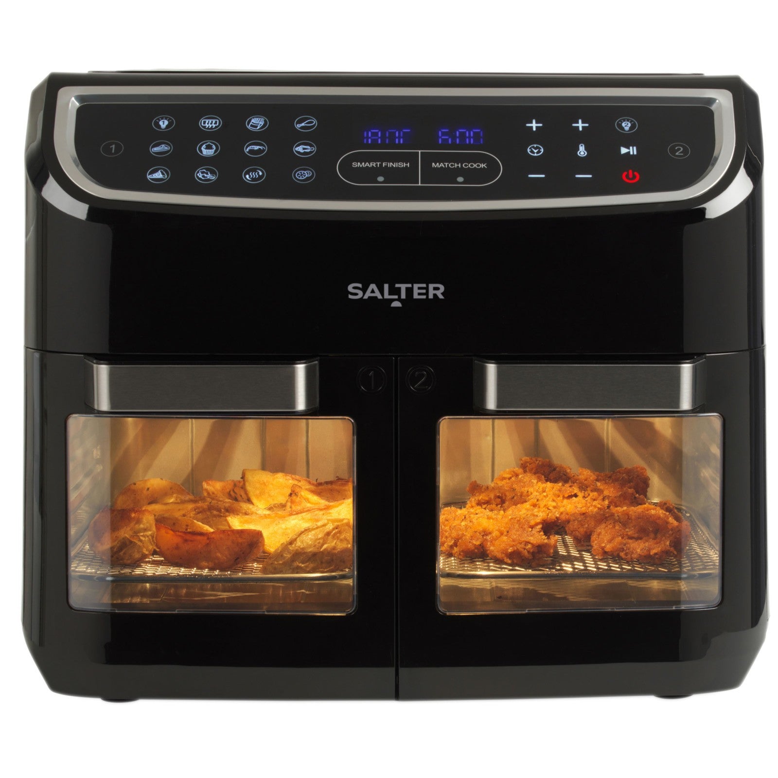 Salter Air Fryer Dual View Oven XL Multi-Cooker 12 L Capacity Easy Clean 2600 W - New 🏴