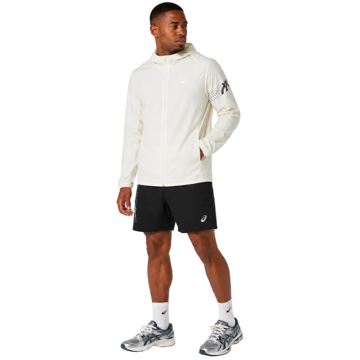 Asics White Icon Jacket - S M L