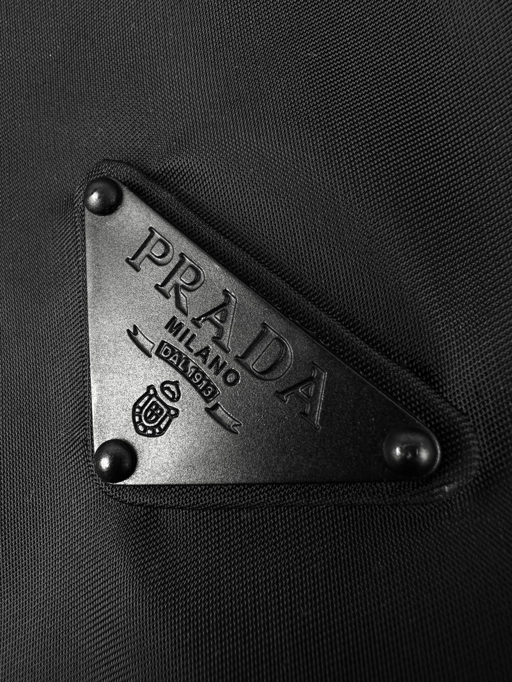 Prada Re-Nylon Black Rain Jacket - Medium