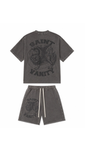 “SALE” Saint Valley TERRY Short Set "FADED Grey”