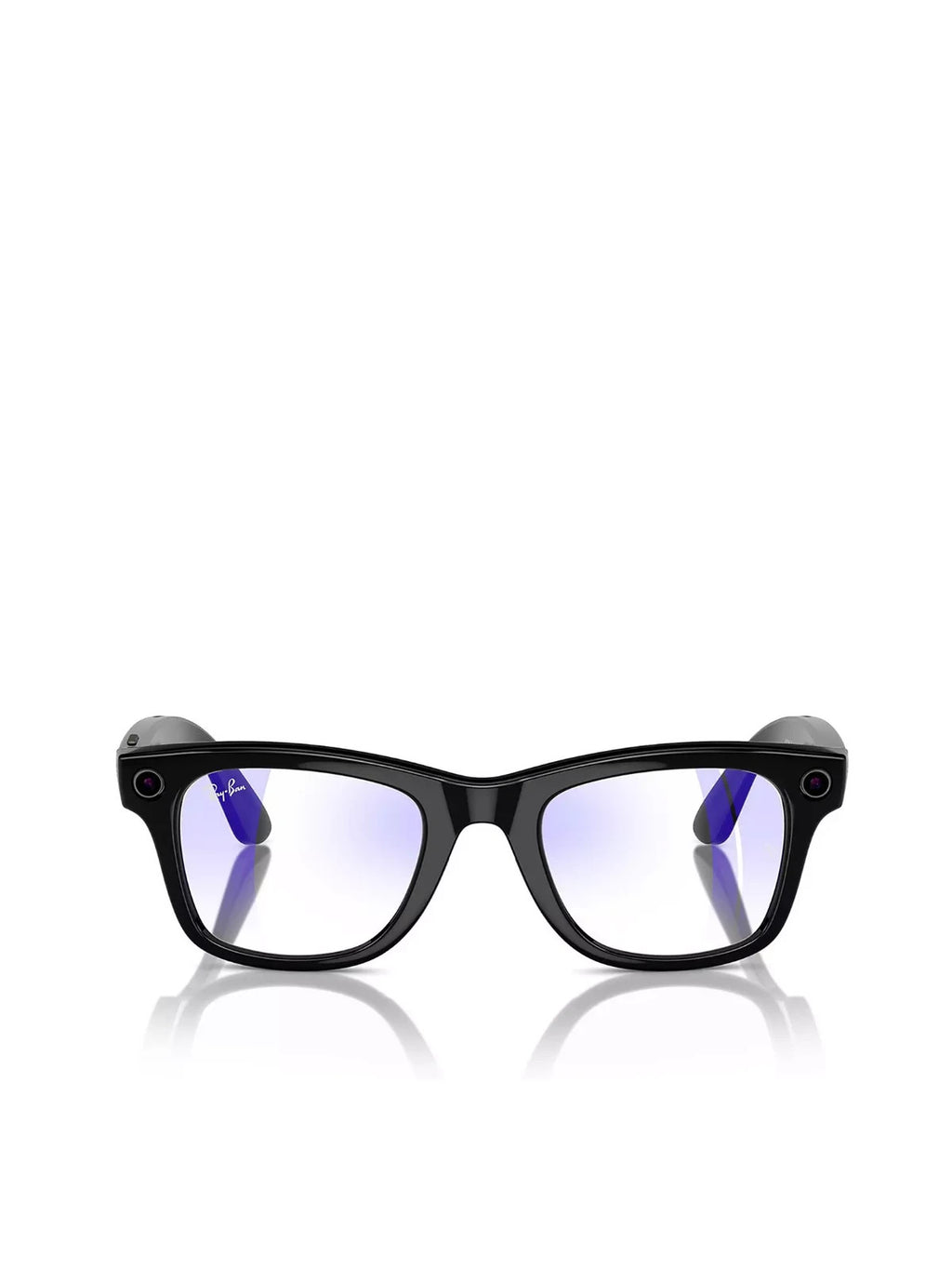 Ray-Ban Meta Wayfarer Glasses - Shiny Black, Clear - opened 🏴☑️