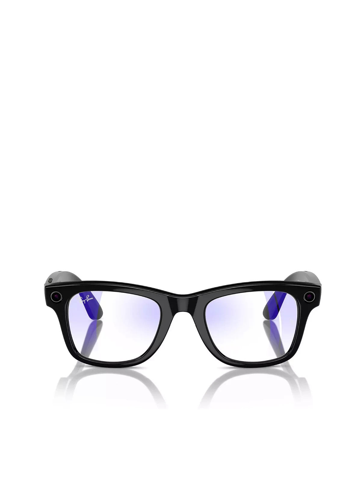 Ray-Ban Meta Wayfarer Glasses - Shiny Black, Clear - opened 🏴☑️