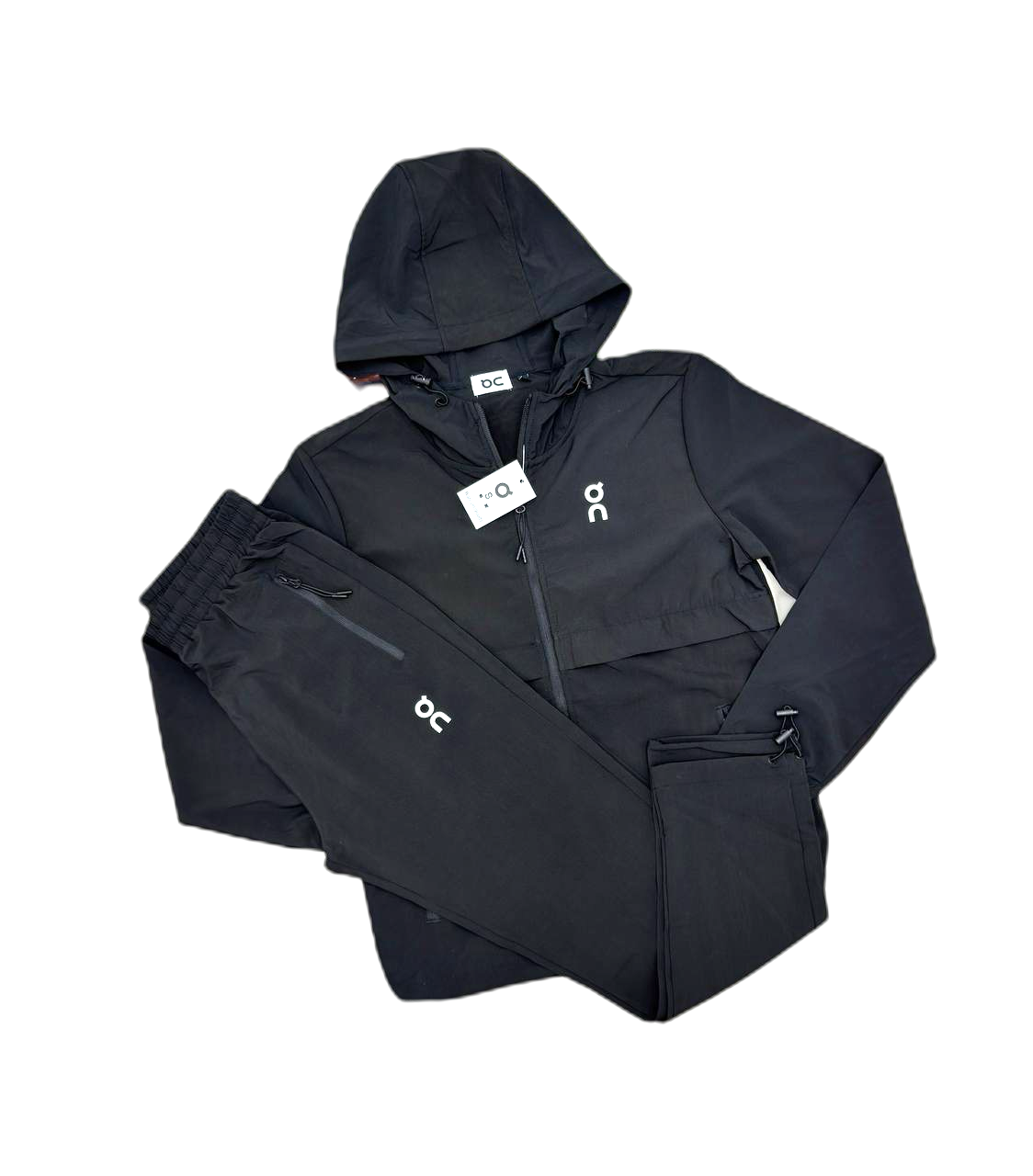 On Cloud Running Tracksuit - Black /Charcoal /Grey / Blue Jacket & Pants - New