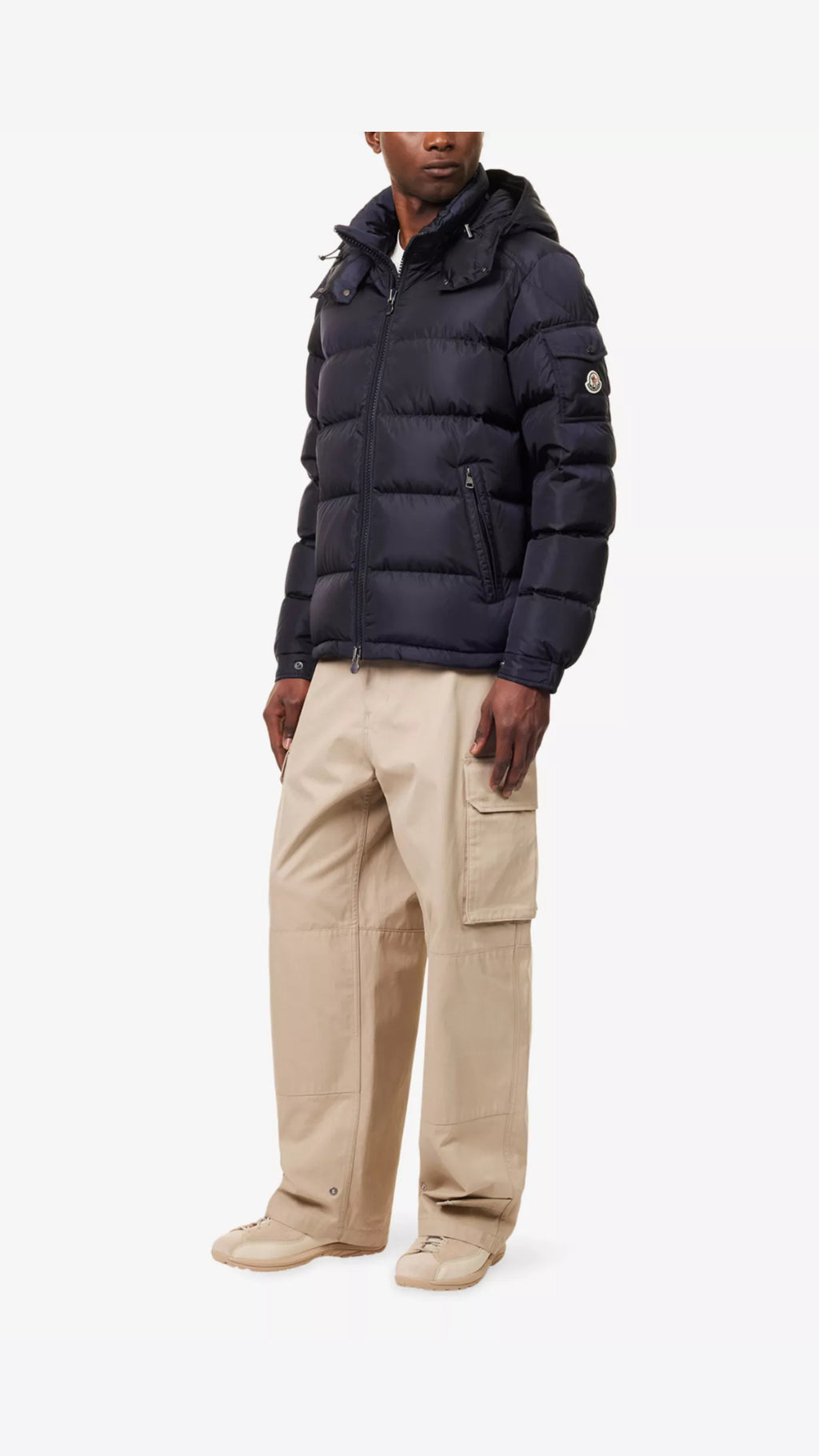 Moncler Maya Matte Short Down Jacket Night Blue