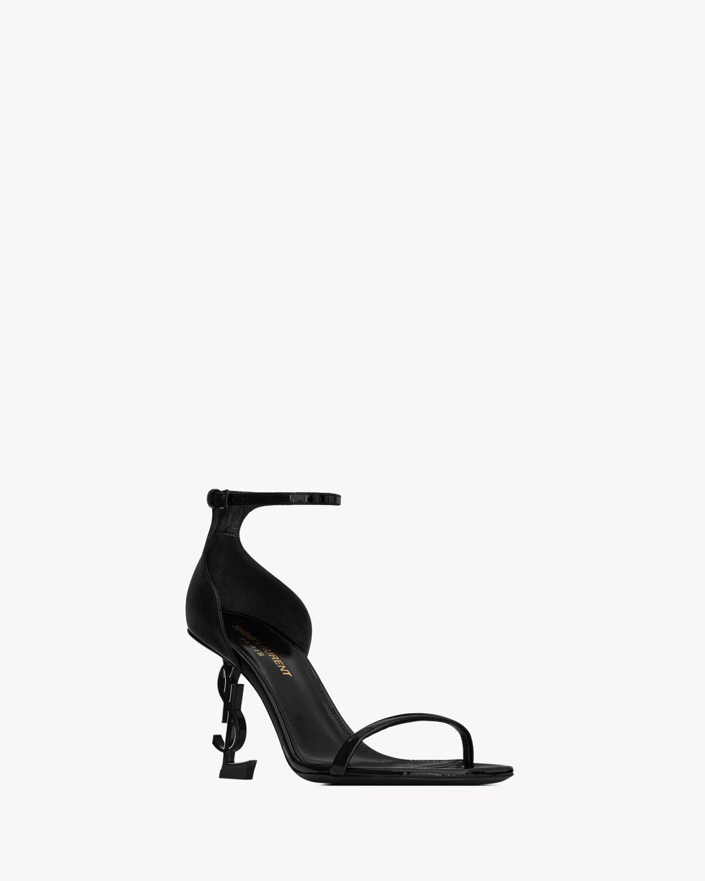 OPYUM SANDALS IN PATENT LEATHER BLACK