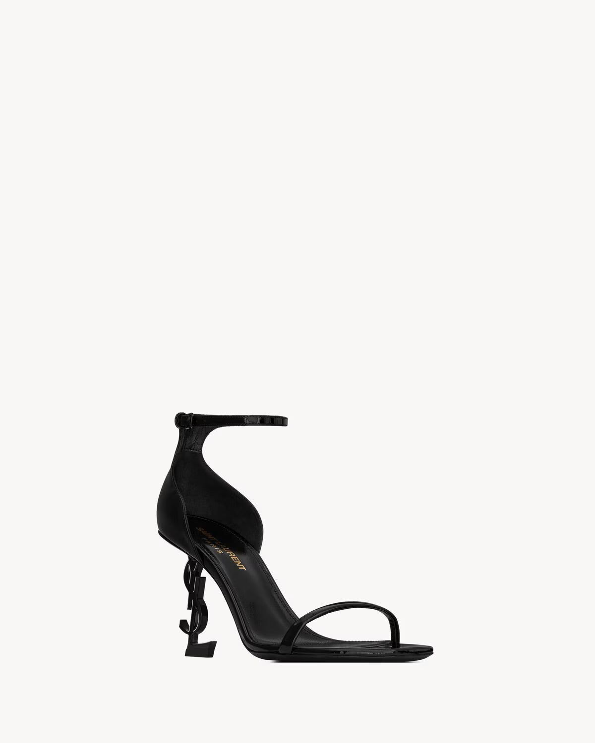 OPYUM SANDALS IN PATENT LEATHER BLACK