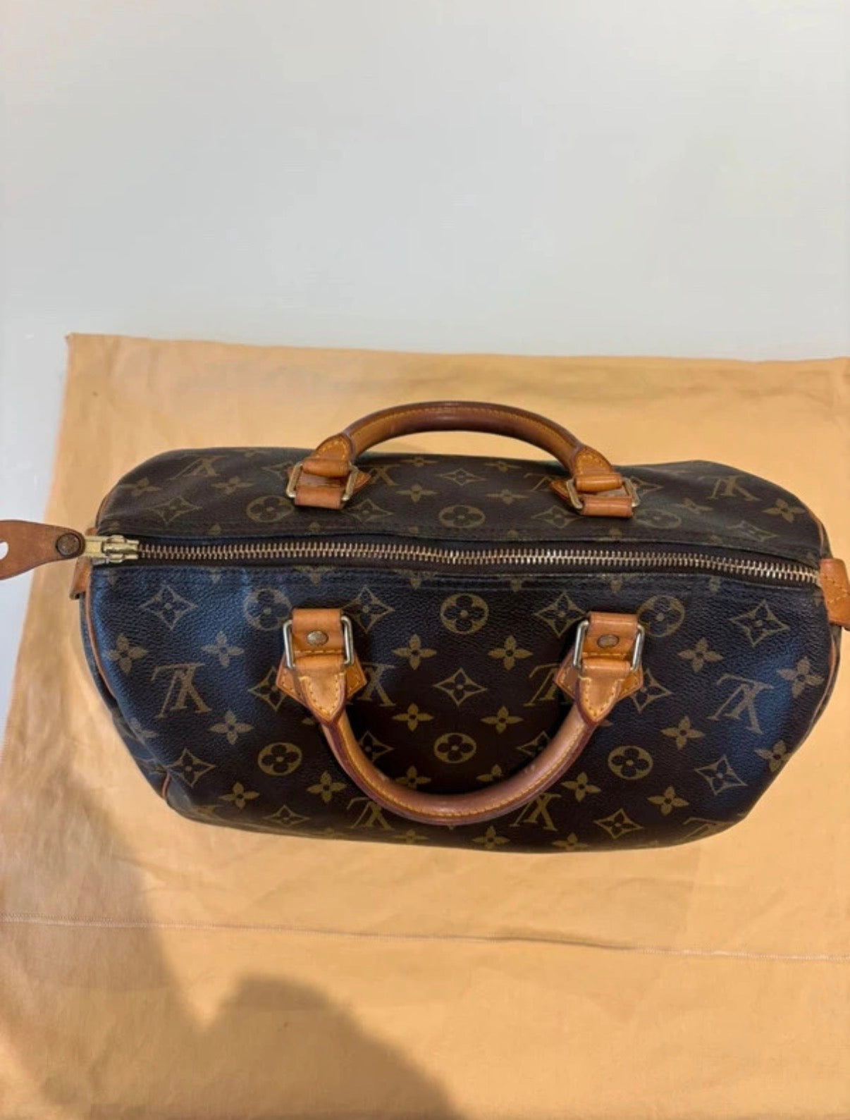 Louis Vuitton Speedy 30-Monogram canvas with dust bag⚫️☑️