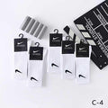 10 Pairs Nike White Crew Socks Everyday Cushioned Sports Gym Cotton Unisex - New 🏴