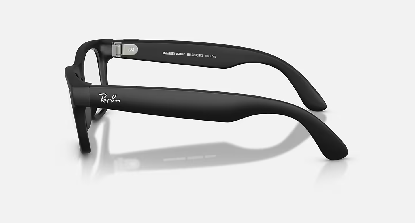 RAY-BAN META WAYFARER GEN 2 RW4012 MATTE BLACK CLEAR STANDARD SIZE NEW  🏴