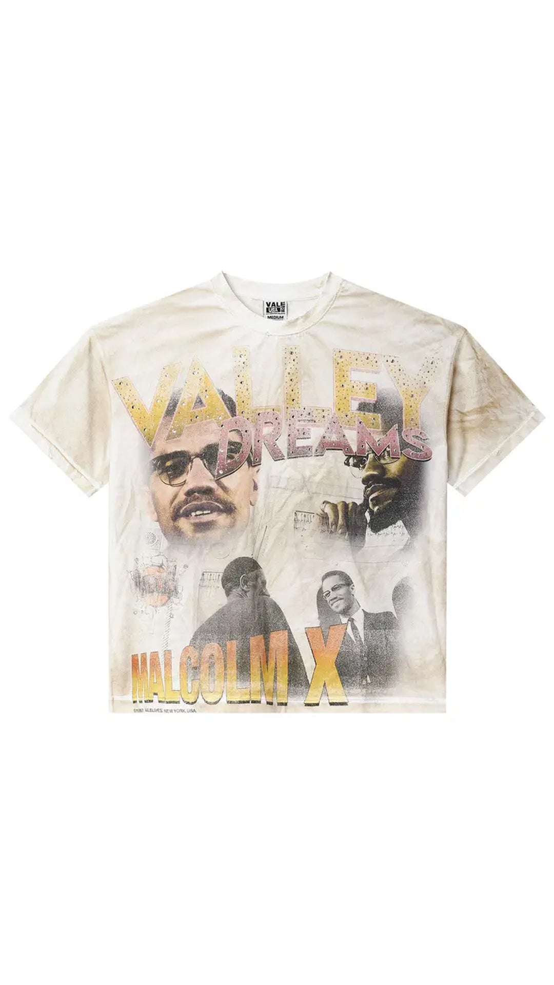 “SALE” Valley Dreams Forever Malcolm X Tee "Cream"