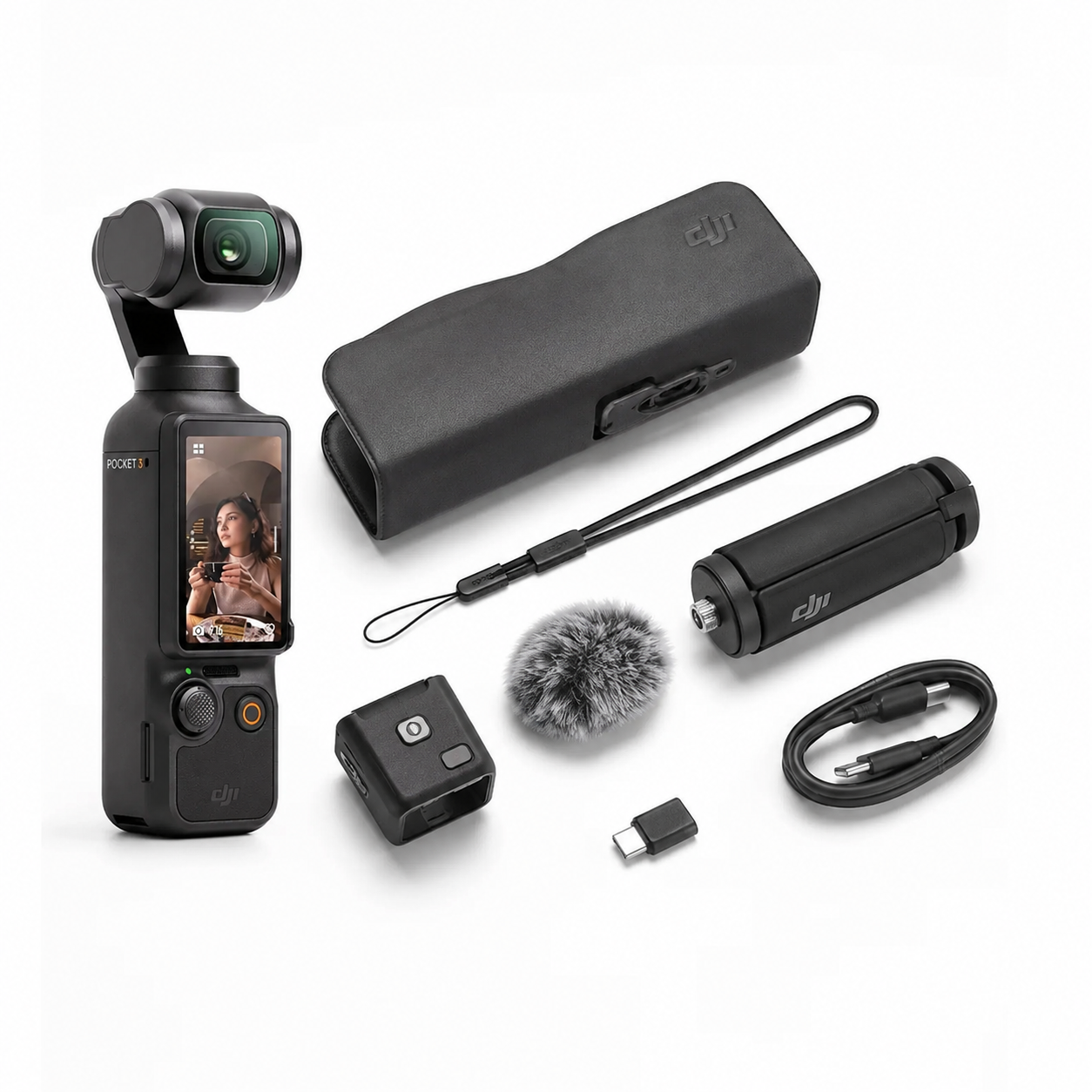DJI Osmo Pocket 3 Creator Combo, Vlogging Camera 4K/120fps Video, 3-Axis