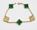 Van Cleef & Arpels Vintage Alhambra 5 Motifs Bracelet Gold