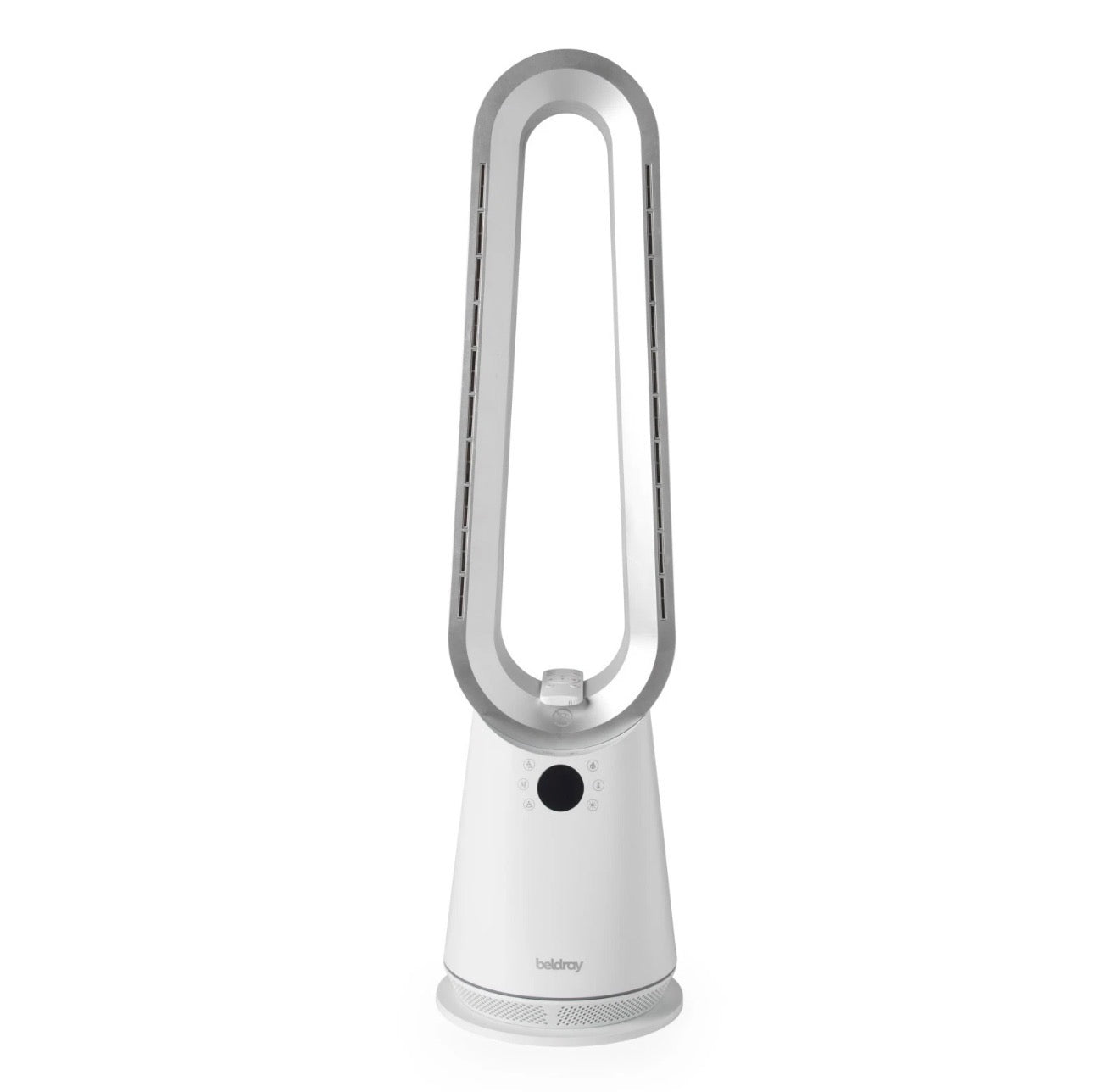 Beldray 2-in-1 Bladeless Fan – Cooling/Heating, Remote, Timer, LED, Oscillating