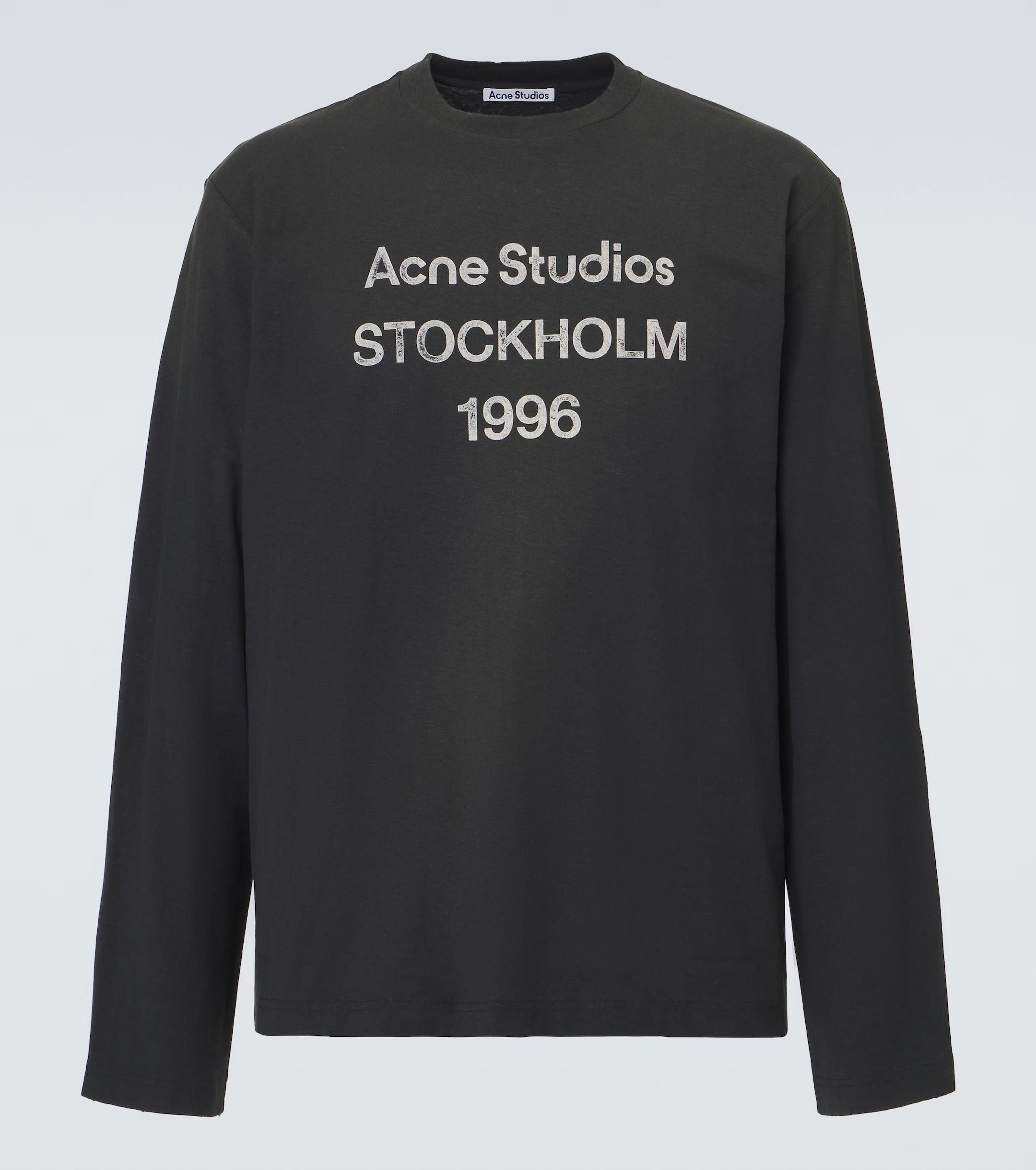 Acne Studios Logo Distressed Jersey “Black”