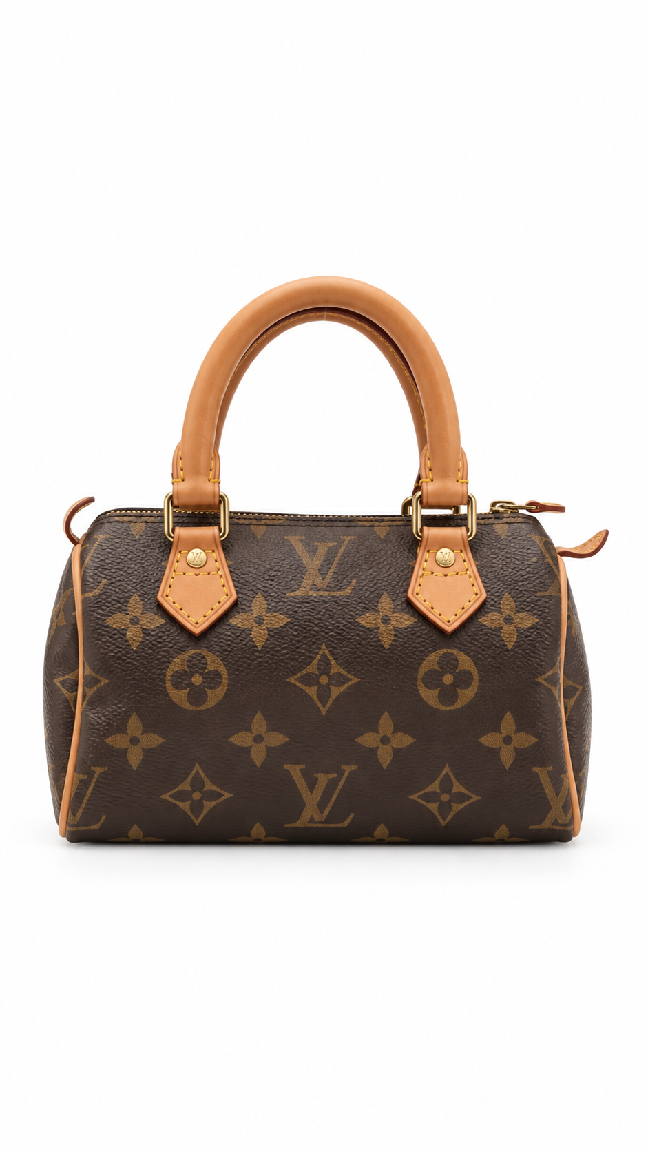 Authentic Louis Vuitton Mini Speedy Brown Monogram Handbag - Authenticity Guaranteed