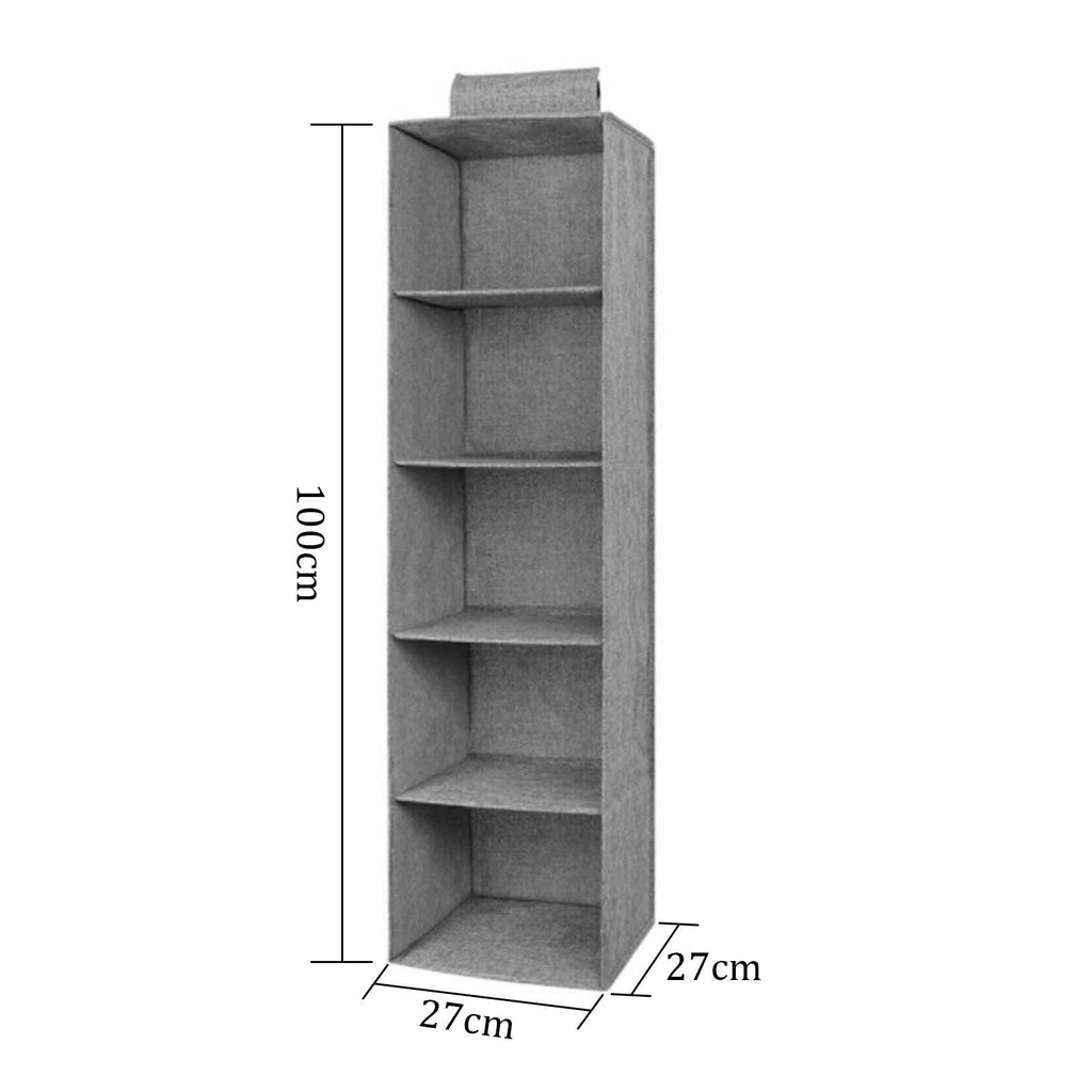 Tidy Hanging Storage Bag Multi-Purpose Wardrobe Shelf for Clothes & Shoes - New 🏴