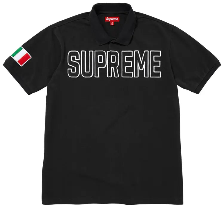 Supreme Twill Appliqué Polo Shirt✔️