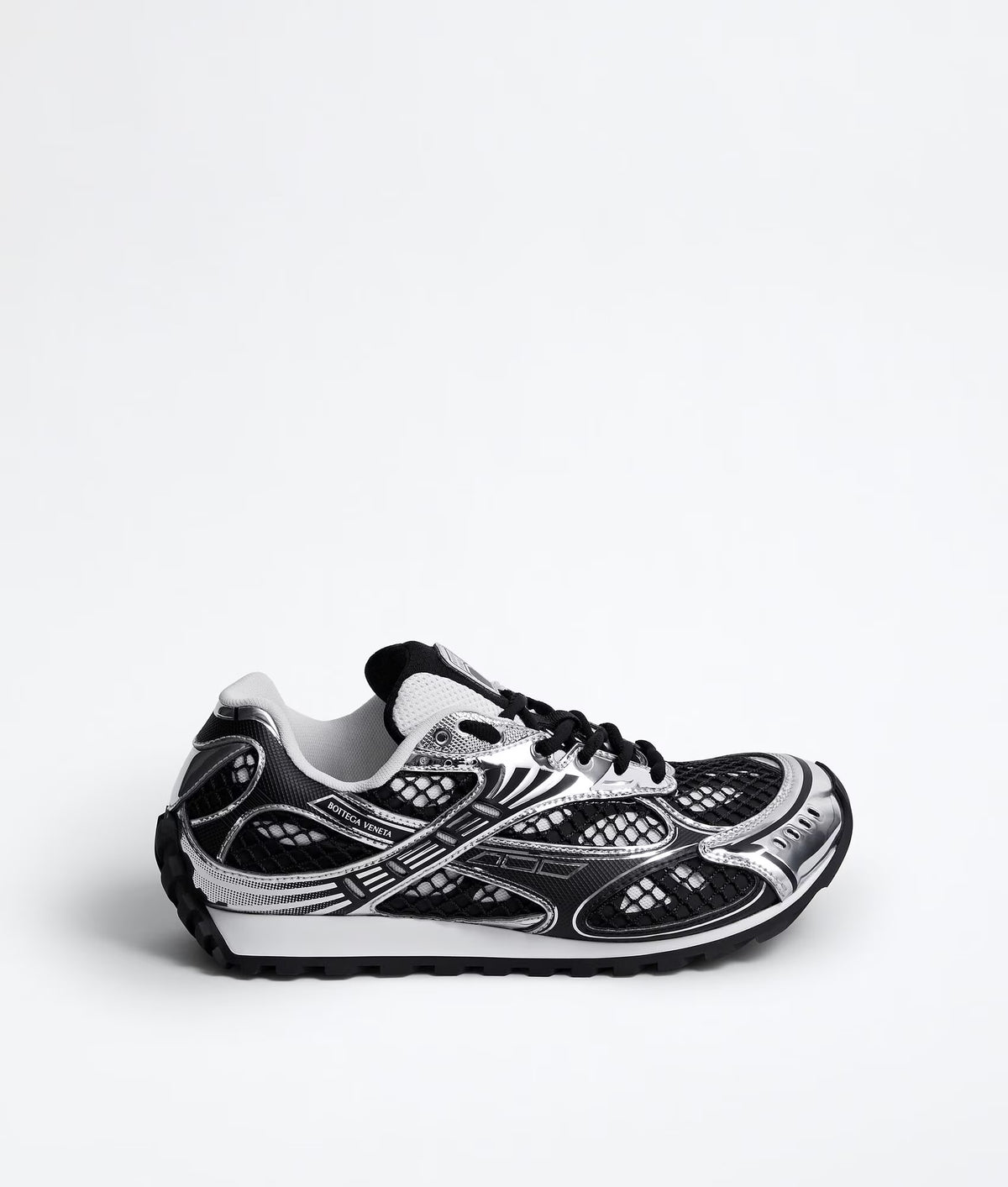BOTTEGA VENETA
Orbit Flash Suede and Nylon Sneakers Black White