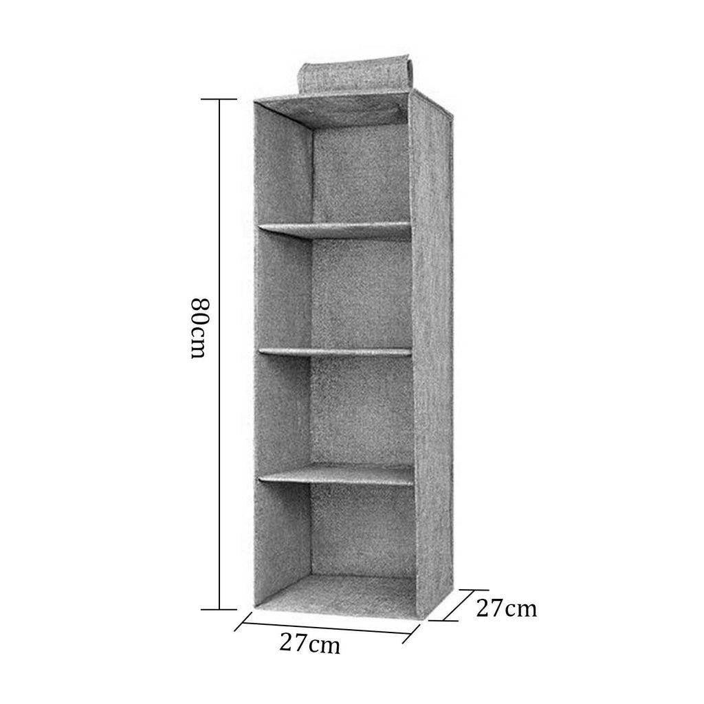 Tidy Hanging Storage Bag Multi-Purpose Wardrobe Shelf for Clothes & Shoes - New 🏴