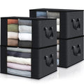 4x 90L Clothes Storage Bags Zipped Organizer Underbed Wardrobe Cube Closet Boxes - New 🏴