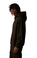 Fear Of God Essentials Logo Flocked Off Black Hoodie