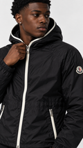 Women’s Moncler Eau Black Windbreaker - Authenticity Guaranteed
