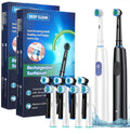 Rotating Electric Toothbrush, Smart Timer 4 Brush Heads 5 Modes USB Rechargeable - New 🏴
