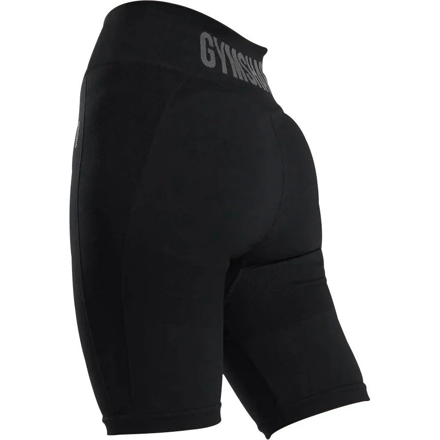 Gymshark Flex Womens Short Tights Black Gym Training Workout Fitness Shorts - New 🏴