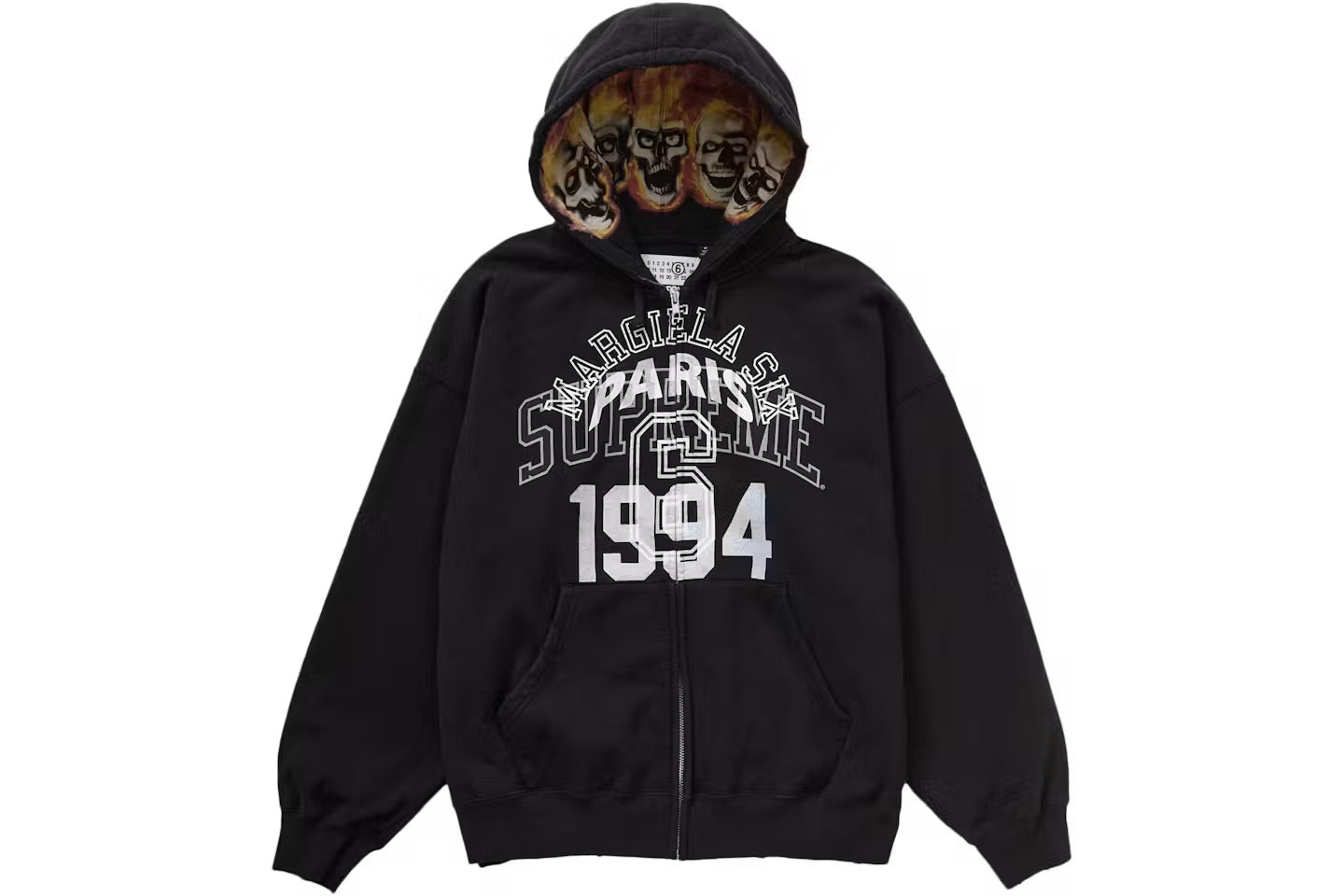 Supreme MM6 Maison Margiela Zip Up Hooded Sweatshirt✔️