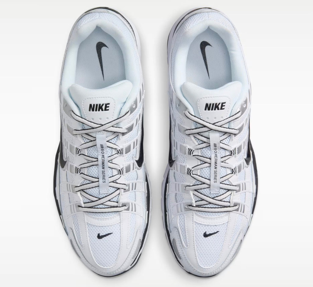 Nike P-6000 - White Metallic Silver Black - New 🏴