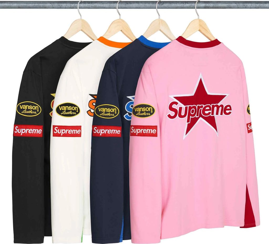 Supreme Vanson Leathers Long Sleeve Top (SS26)✔️