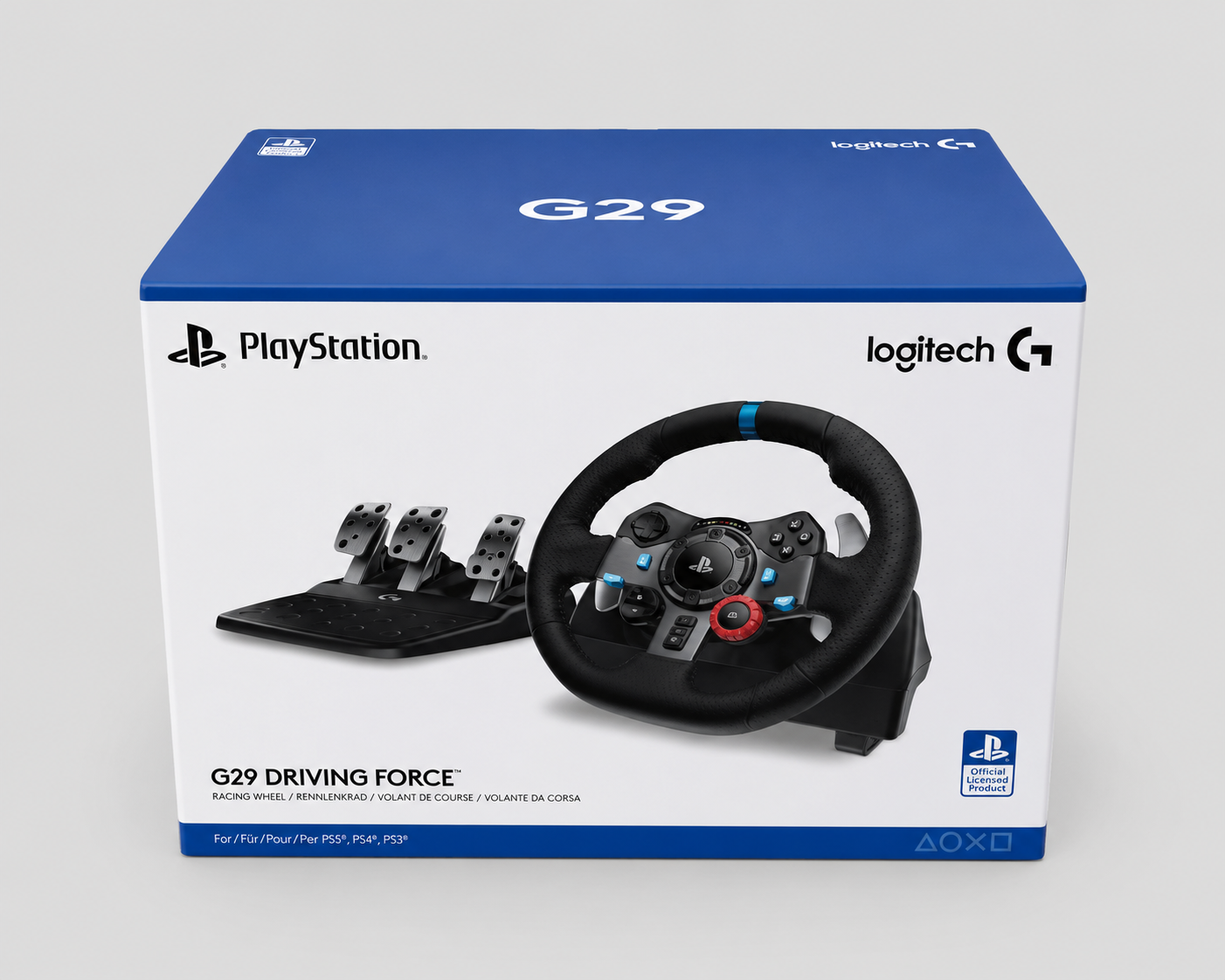 Logitech G29 Driving Force Racing Wheel and Floor Pedals, PS5, PS4, PC, Mac