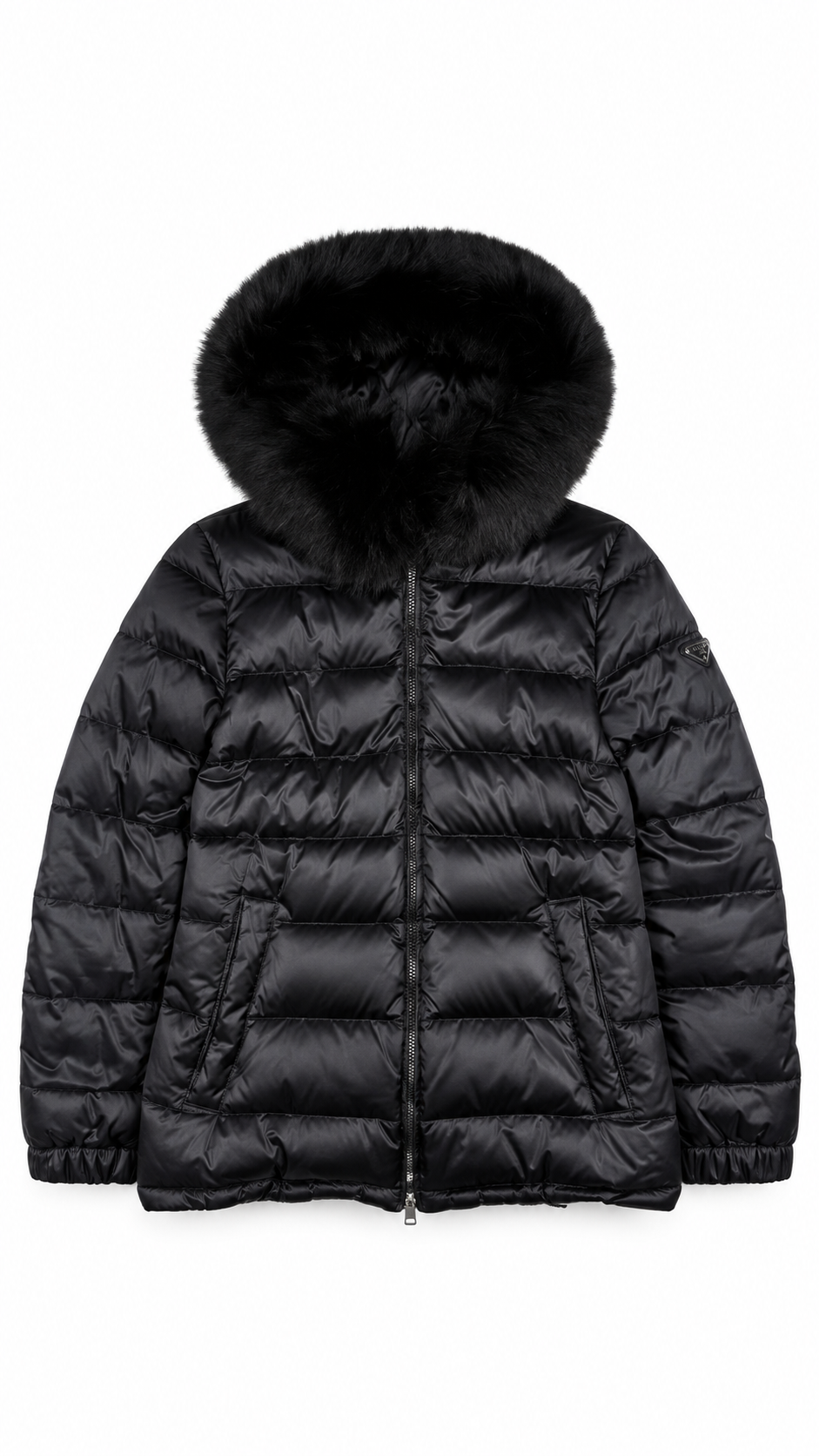 Prada Milano Fur Puffer Down Jacket - Authenticity Guaranteed