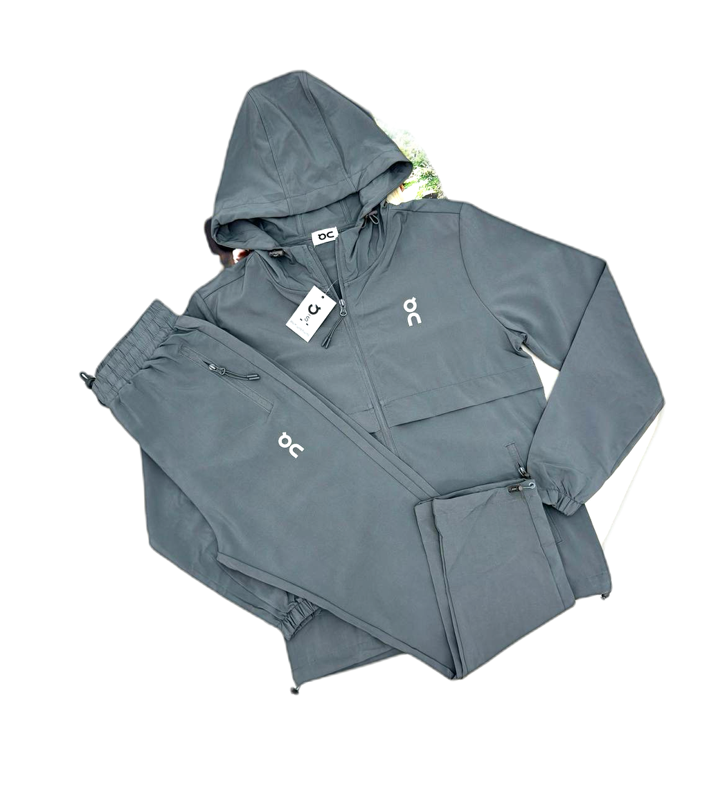 On Cloud Running Tracksuit - Black /Charcoal /Grey / Blue Jacket & Pants - New