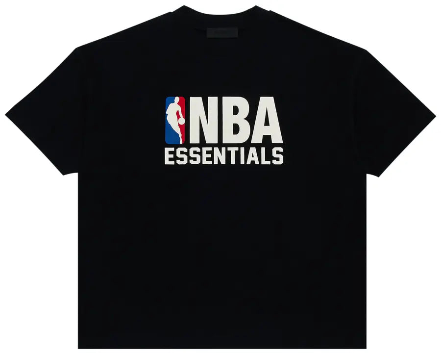 Fear of God Essentials x NBA Tee & Sweatshorts Set 'Black' New ⚪️☑️