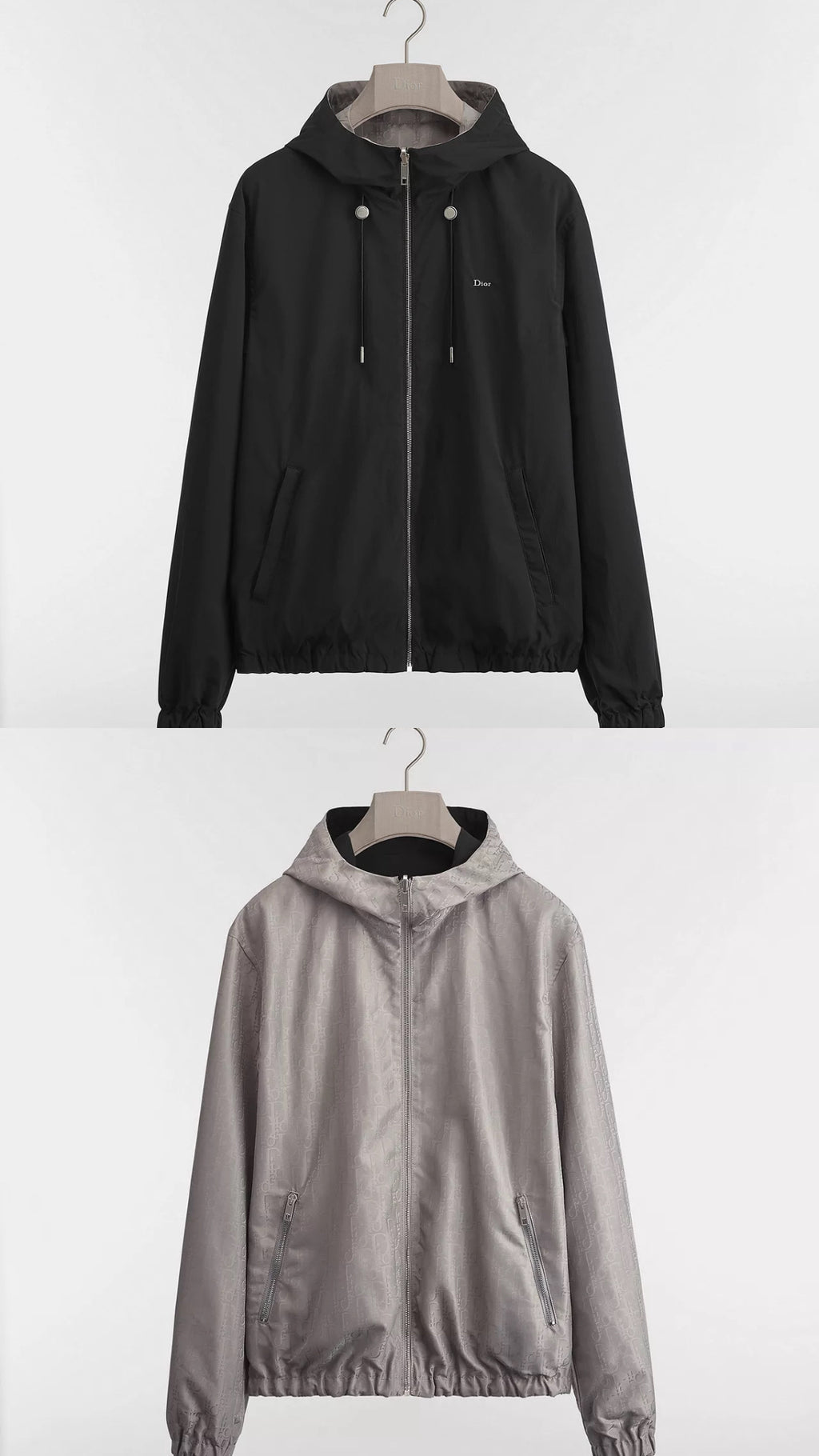 Dior Oblique Reversible Windbreaker Jacket Black