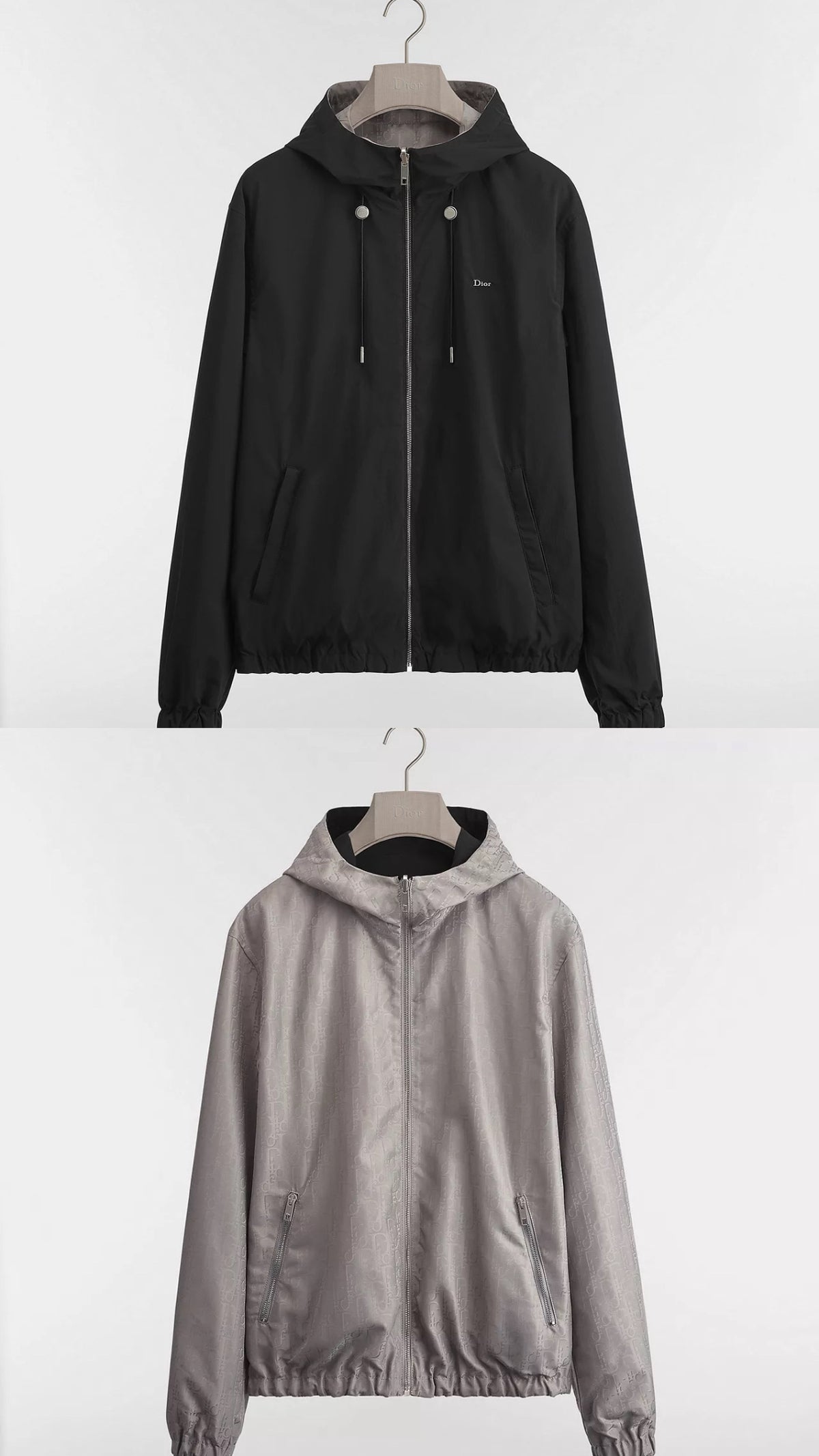 Dior Oblique Reversible Windbreaker Jacket Black