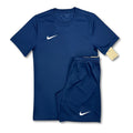 Nike Dri Fit Academy T-Shirt Top and Shorts Set - Obsidian Navy Blue - New