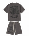 Saint Valley TERRY Short Set "FADED Grey”