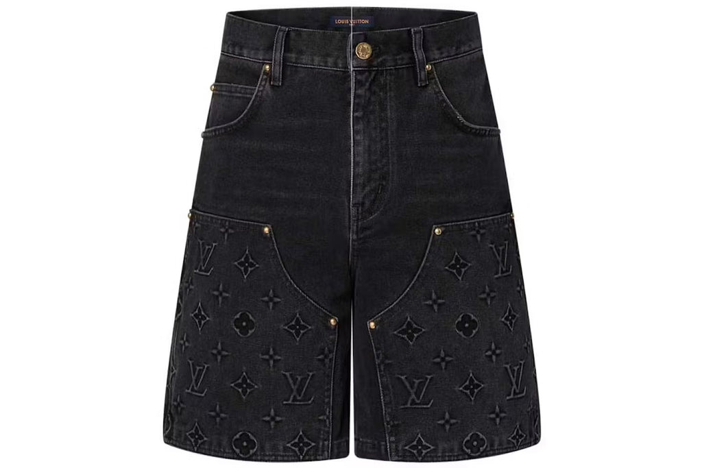 Louis Vuitton Monogram Workwear Denim Shorts✔️