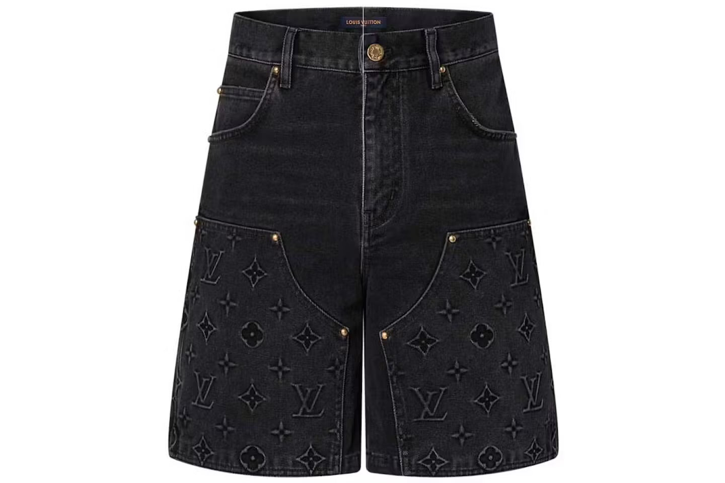 Louis Vuitton Monogram Workwear Denim Shorts✔️