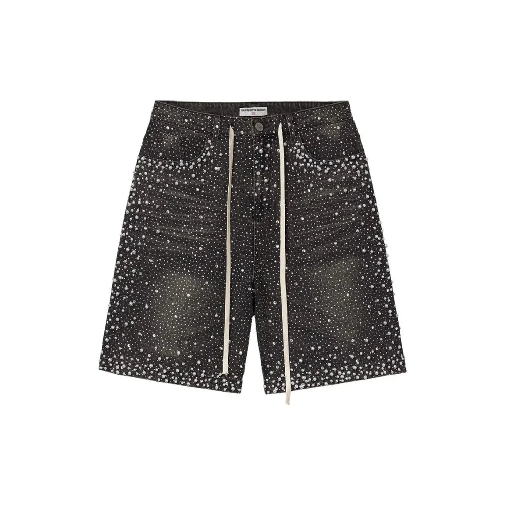 Valley Dreams - Vale Forever Rainstorm Jorts 'Black' Size (34)