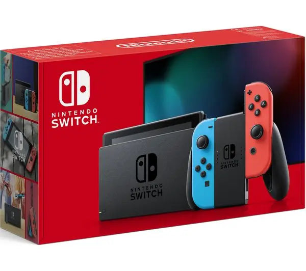 Nintendo Switch Console Neon Red & Blue - Improved Battery