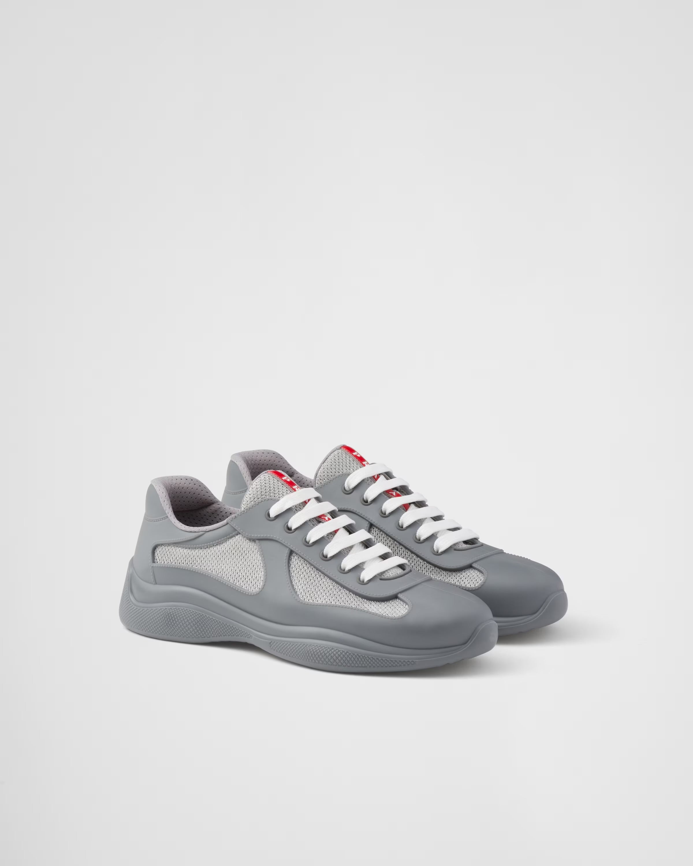 Prada America's Cup Soft rubber and bike fabric sneakers