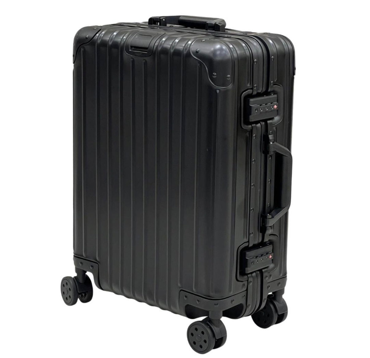 REAL Full Metal Aluminium 20 inch Cabin Carry on Luggage Suitcase - 55x40x23cm