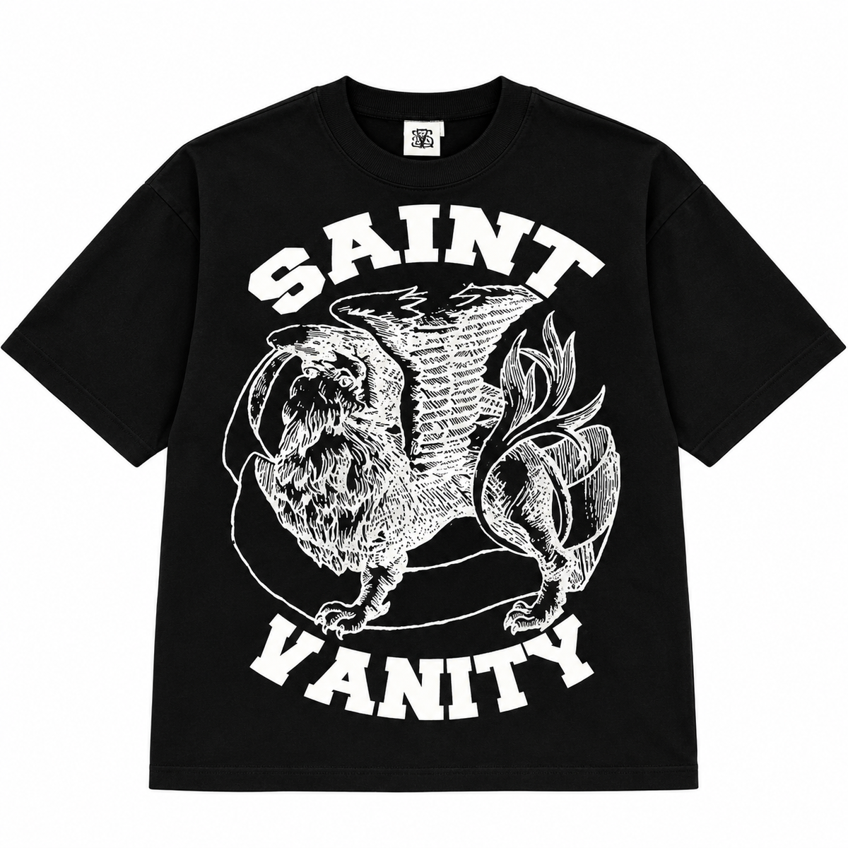 Saint Vanity Griffin Tee Black/White